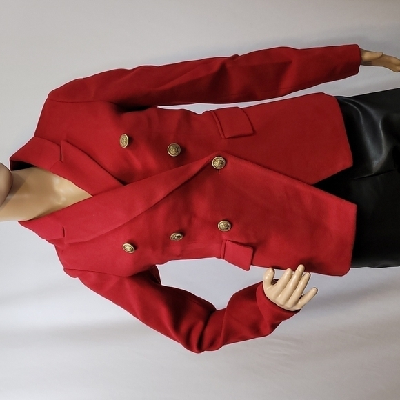 jules & Leopold Double Breasted Crimson Blazer - Picture 12 of 17